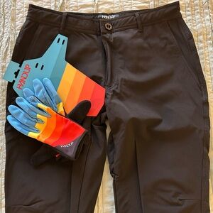 HandUp Mountain Bike Pants Black Small Used Once + Mud Guard and Small Gloves!!